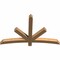 Ekena Millwork Alberta Smooth Timber Gable Bracket, Western Red Cedar, 60"W x 38"H x 3 1/2"D x 3 1/2"F, 15/12 Pitch GBW060X38X0404ALB00SWR - alternate 3